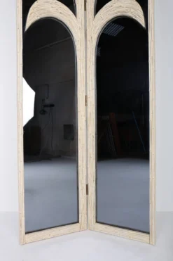 Paravent miroir vivai del sud, italie, années 70