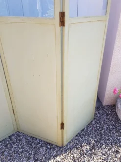 Paravent à motifs peint 1940/1950