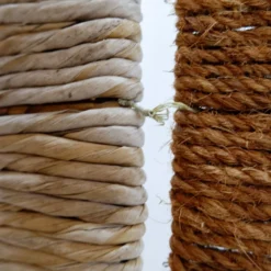 Paravent ou séparateur de pièce en osier et métal