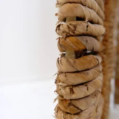 Paravent ou séparateur de pièce en osier et métal