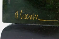 Paravent par Bernard Cuenin au paysage laqué, circa 1970