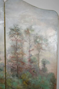 Paravent peint post-impressionniste par Charles Frechon, France, 1894