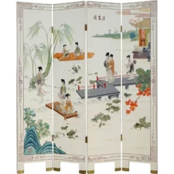Paravent pliant vintage en pierre dure
