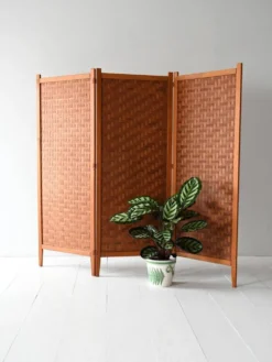 Paravent scandinave en teck Spåna années 1950/60