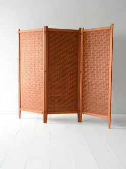 Paravent scandinave en teck Spåna années 1950/60