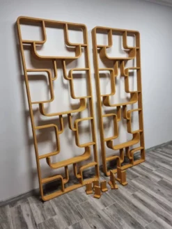 Paravents par Ludvik Volak pour Drevopodnik Holesov, années 1950, ensemble de 2.