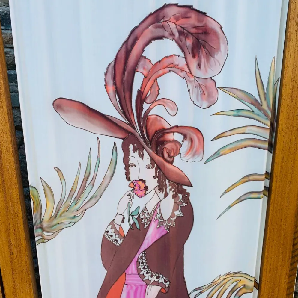 Paravent style art nouveau - 4 pans