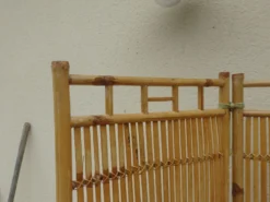 Paravent vintage année 60 rotin bambou