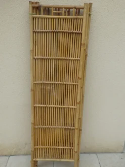 Paravent vintage année 60 rotin bambou