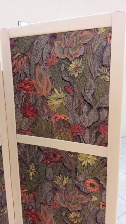 Paravent vintage en tissu