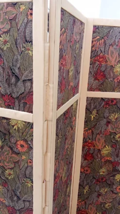 Paravent vintage en tissu
