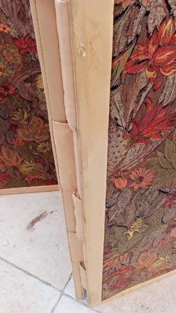 Paravent vintage en tissu