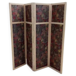 Paravent vintage en tissu