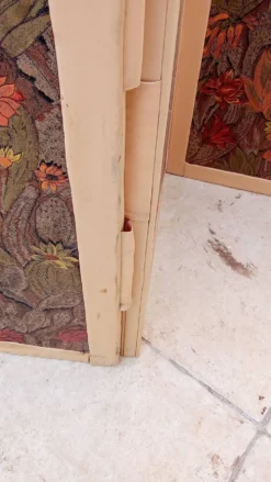 Paravent vintage en tissu
