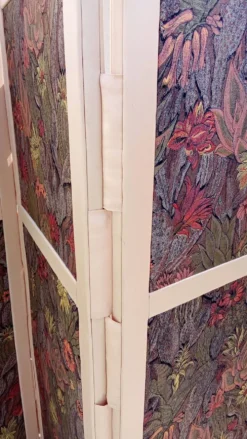 Paravent vintage en tissu