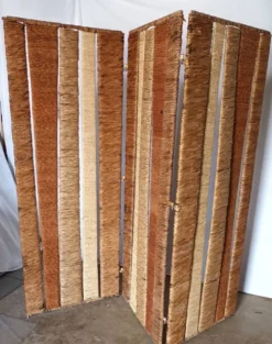 Paravent 3 volets en fibre naturelle