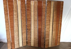Paravent 3 volets en fibre naturelle
