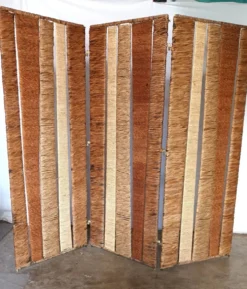 Paravent 3 volets en fibre naturelle