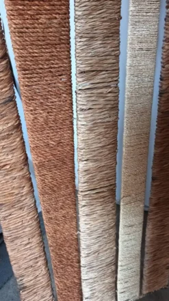 Paravent 3 volets en fibre naturelle