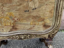 pare feu cheminée Louis XV Rocaille noyer XIXeme