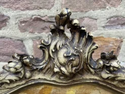 pare feu cheminée Louis XV Rocaille noyer XIXeme