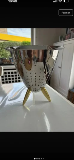 Passoire / Seau à champagne Max le Chinois - Alessi par Philippe Starc
