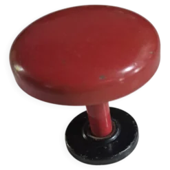 patere porte manteau vintage en metal rouge