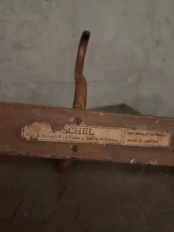 Patère ancienne bois courbé Fischel
