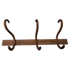 Patère ancienne bois courbé Fischel