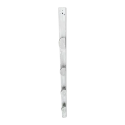 Patère ancienne, porte-manteau mural en bois blanc, années 60