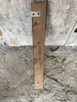 Patère ancienne, porte-manteau mural en bois, années 60
