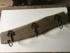 Patère bois & métal
