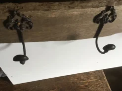 Patère bois & métal