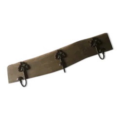 Patère bois & métal