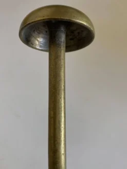 Patère de campagne 1930 en laiton doré patiné