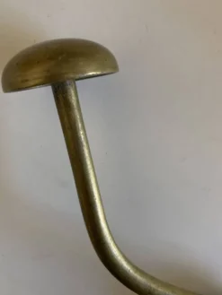Patère de campagne 1930 en laiton doré patiné