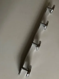 patère de salle de bain de palace chromée art déco 57cm