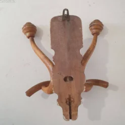 Patère double en bois courbé