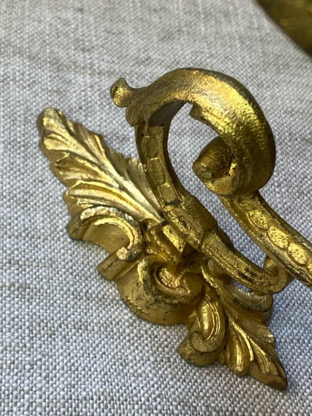 Patère en bronze fin XIXe