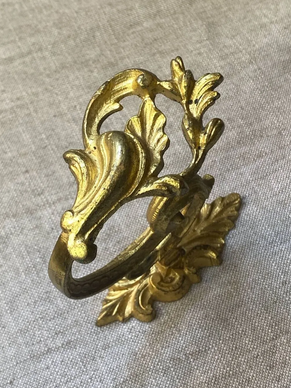 Patère en bronze fin XIXe