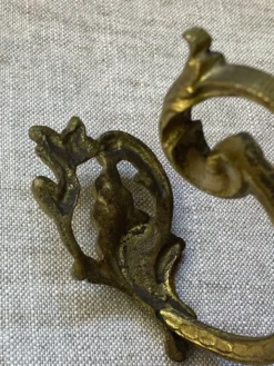 Patère en bronze fin XIXe