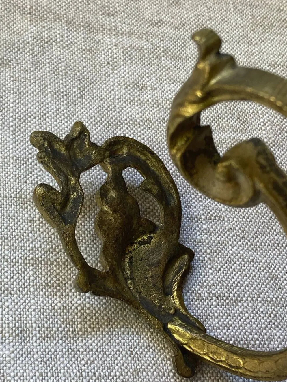 Patère en bronze fin XIXe