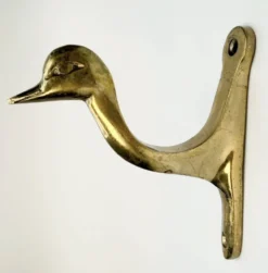 Patère murale canard en laiton massif – Windcurrent Collection