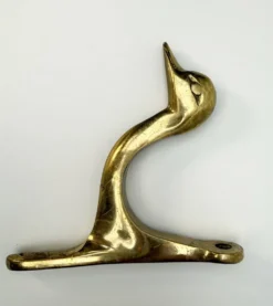 Patère murale canard en laiton massif – Windcurrent Collection