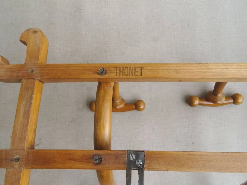Patère murale de thonet à 5 esses, 1900 ca