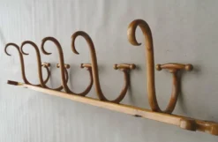 Patère murale de thonet à 5 esses, 1900 ca