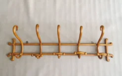 Patère murale de thonet à 5 esses, 1900 ca