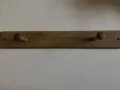 Patère porte manteau mural en chêne moderniste L53,5cm
