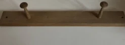 Patère porte manteau mural en chêne moderniste L53,5cm