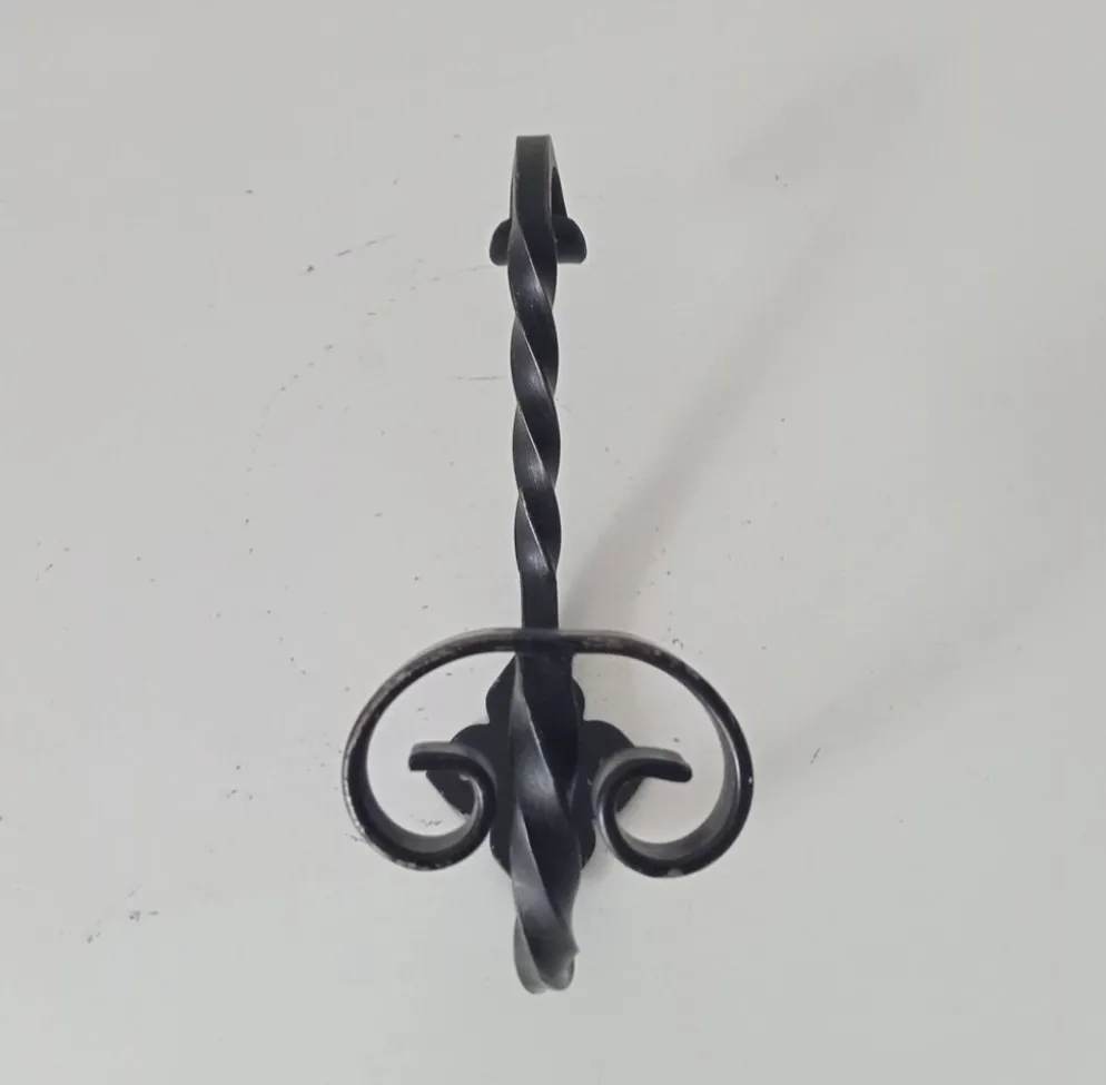 Patère portemanteau vintage en fer forgé